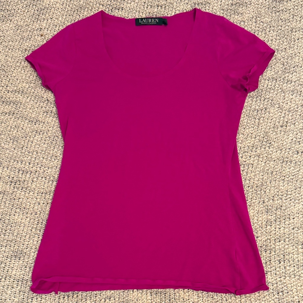 Ralph Lauren Fuchsia Short Sleeve Tee